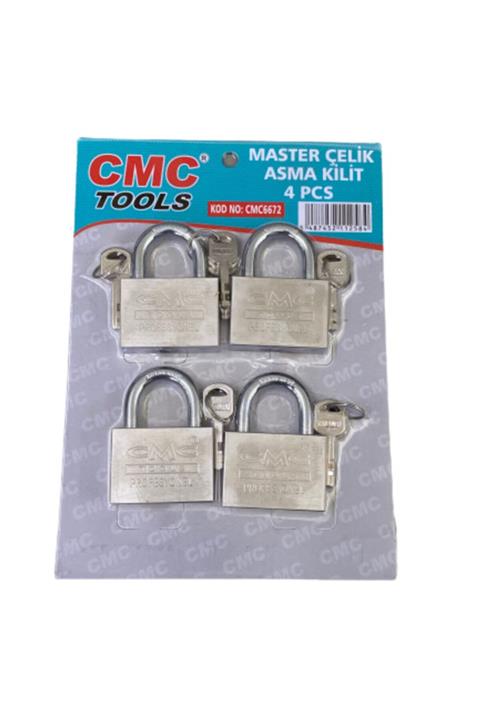CMC Tools Çelik Asma Kilit 60 Mm 4lü Set
