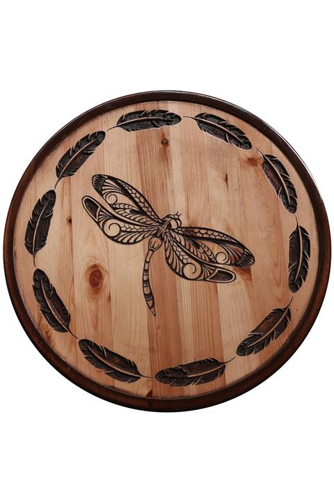 DRT Dragonfly Ahşap Oyma Sehpa (yusufçuk)