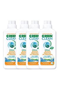 Green Clean Organik Portakal Yağlı Bitkisel Bulaşık Makinesi Jel Deterjanı 1000 Ml 4'lü