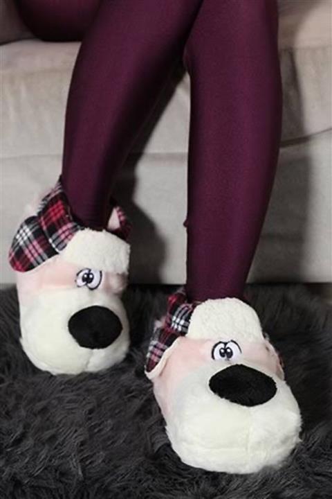 butigoo Kadın Pembe Köpekli Panduf