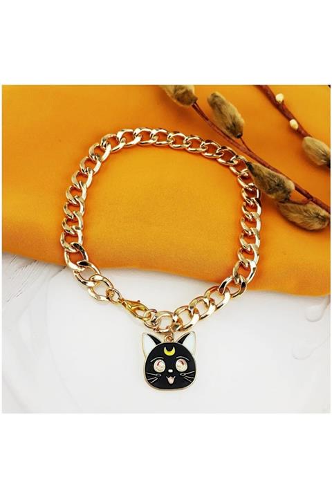 Bijustore Altın Kaplama Kedi Tasması - Choker