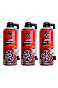 GD 24 Gd24 Oto Lastik Tamir Spreyi 3 Adet 450 Ml