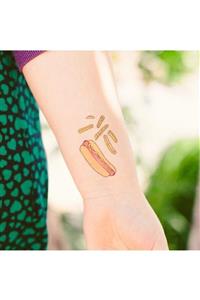 Tattly Tattoo Geçici Dövme Hot Dog