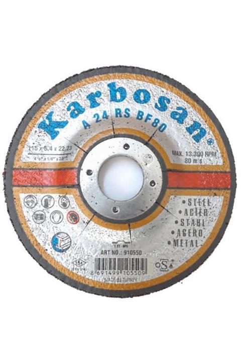 KARBOSAN Metal Taşlama Diski 115x6,4x22,23