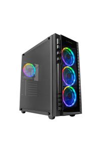 Rampage X-tıtan Rc99 600w 80 Plus Bronze Temper Camlı 4 Adet Rgb Fanlı Usb 3.0 Gaming Oyuncu Kasası