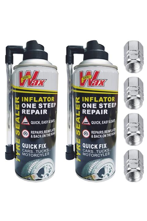 star global oto aksesuar Cbm 2 Adet Lastik Tamir Spreyi Ve Sibop Kapağı Hediyeli