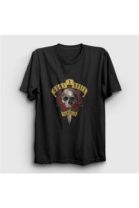 Presmono Unisex Siyah Nightrain Guns N' Roses Tişört 56913tt