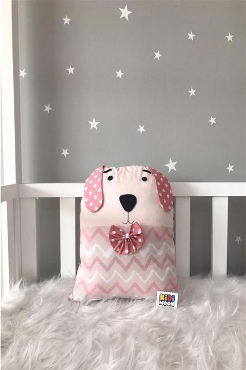 Jaju Baby Kidimoon Pudra Zikzak Köpek Beşik Koruma Dekor Yastık