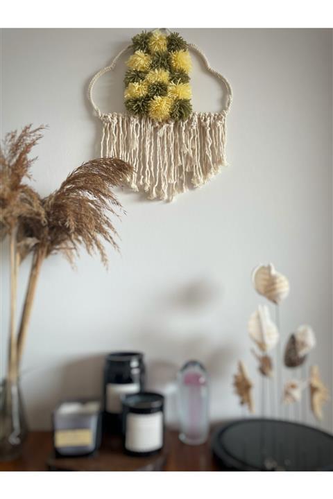 Jibonkids Ekru Makrome Duvar ve Kapı Süsü