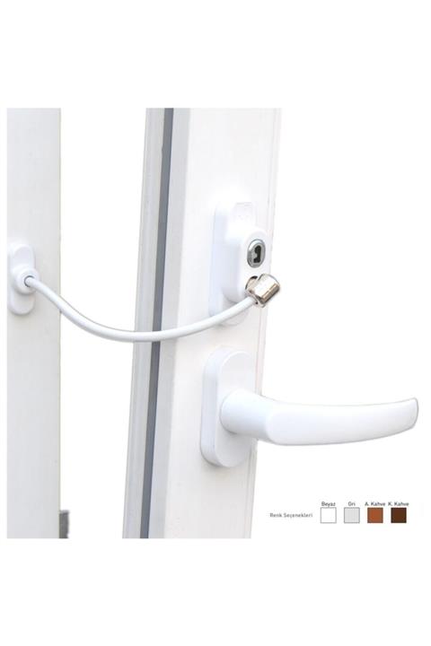 DIGERUI Anahtarlı Halatlı Pvc Kapı Pencere Emniyet Kilidi