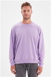 TRENDYOL MAN Lila Erkek Oversize Fit Sweatshirt TMNAW22SW0612