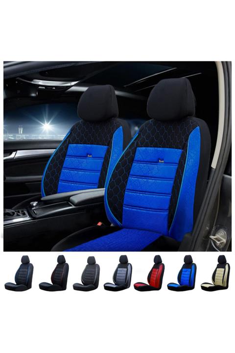 SMRAUTOACCESSORY Fiat Palio  uyumlu Mavi-siyah Oto Koltuk Kilifi Gof
