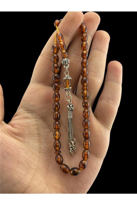 Kevser Antik Tesbih Kum Taneli Damla Kehribar