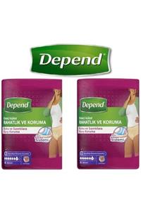 Depend Kadın Emici Külot Büyük Boy Large 9 Adet X 2