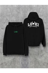 Darkia Loki God Of Mischief Çift Taraf Baskılı Kapşonlu Unisex Hoodie