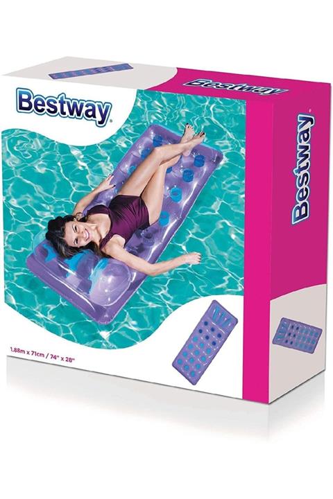 BESTWAY Yastıklı Bardaklı Şişme Yatak