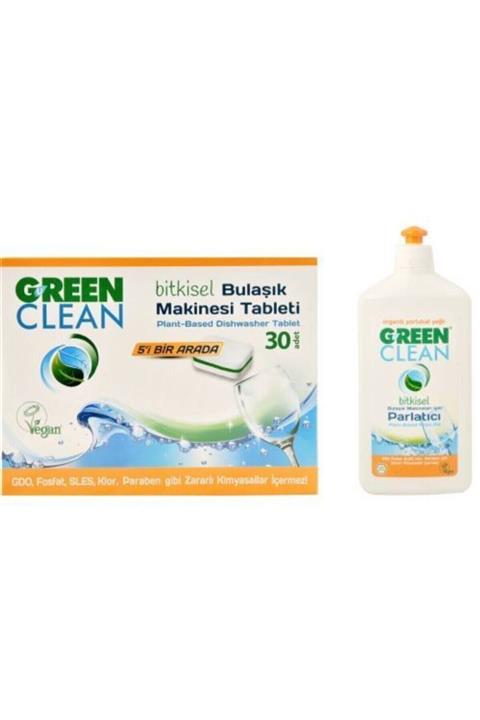 Green Clean Bulaşık Makinesi Tableti 30 Adet+parlatıcı 500 ml
