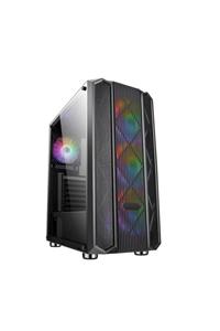 TURBOX Xınzhao 4x Rainbow Fan USB 3.0 400W 500W ATX Mesh Panel Gaming Bilgisayar Kasası