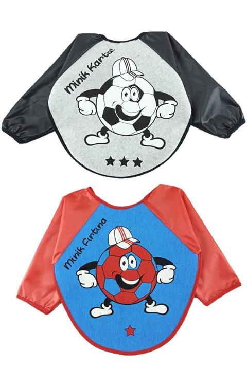 ALİSS BABY Beşiktaş Ve Trabzon Desen Bebek Mama Önlüğü 6-24 Ay