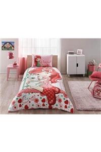 Coco Store Taç Lisanslı Complete Set Tek Kişilik Strawberry Shortcake