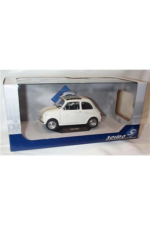 Fiat 1/18 500 L Solido Dıecast Model Araba Beyaz Renk