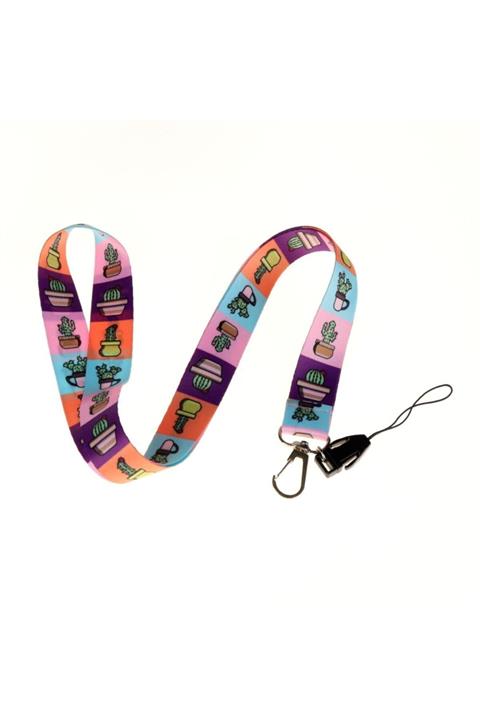 Cetinshop Kaktüs Tasarımlı Boyun Askı İpi