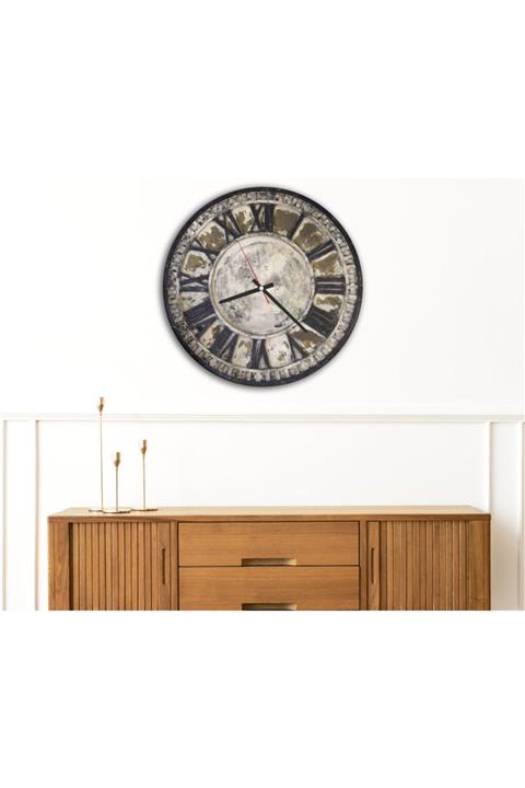 HEDİYE HOUSE Dekoratif Duvar Saati Eskitme Tasarım