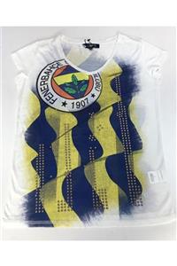 Fenerium Kadın Bayrak Taşlı Logolu Tshirt