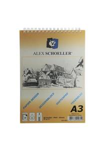 Alex Schoeller Aydınger Bloknot Eskiz Spiralli 60 Yp A3 90 Gr Alx-822