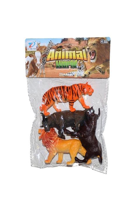 Burnis Toy Toys Poşette 4 Parça Vahşi Hayvan Seti 888a-21 Fırsat