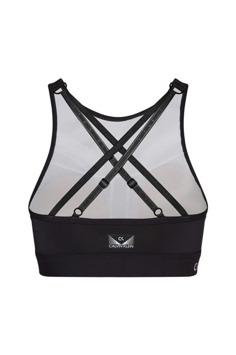 Calvin Klein 00gwf1k104wo - Medium Support Bra Normal Bel Düz Siyah Kadın Sporcu Sütyeni