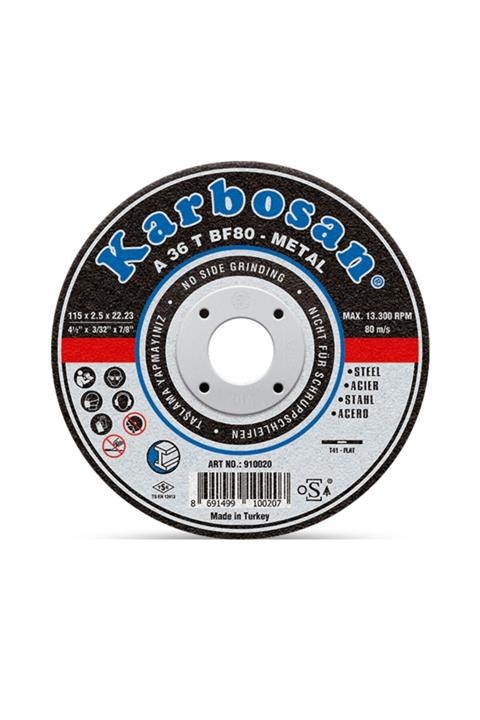 KARBOSAN 115x3.0x22.23 Nk Metal Standart Kesme Diski 910910