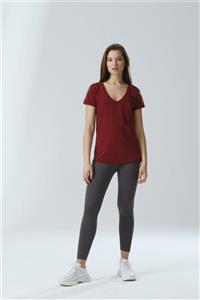 Arzu Sabancı Activewear Kadın Bordo Vermont T-Shirt