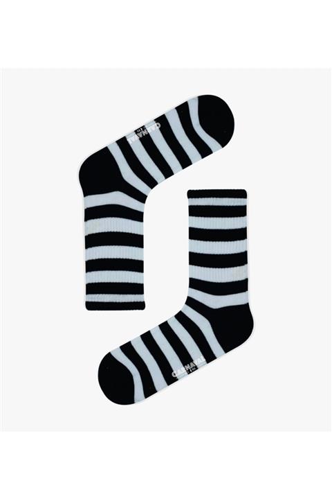 CARNAVAL SOCKS Siyah Beyaz Çemberler Renkli Spor Çorap