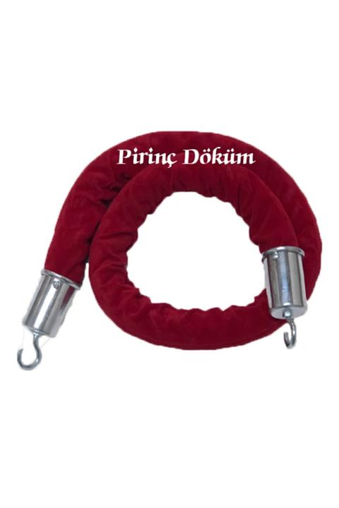 pirinçdöküm Bariyer Kordonu Halatı 150 Cm Krom Kancalı
