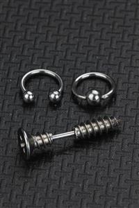 depozoom Cerrahi Çelik Kıkırdak Tragus Helix Uyumlu Halka Set Piercing 10 Mm