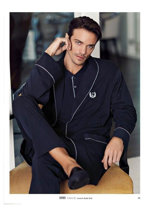 PERİN Erkek Lacivert  5'li Pijama Seti