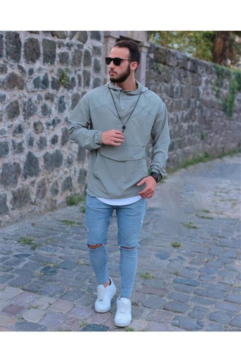 jantiplus Erkek Haki Yağmurluk