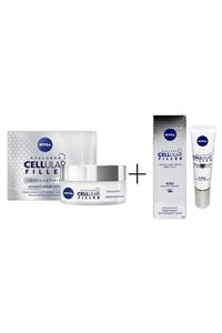 Nivea Hyaluron Cellular Filler Sıkılaştırıcı Bakım Seti Göz Kremi Hediye 50ml + 15ml