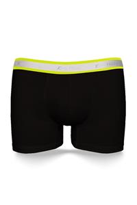 John Frank Neon Erkek Siyah Boxer