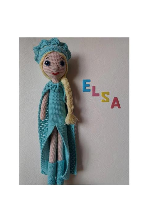 peluş Elsa Örgü Bebek