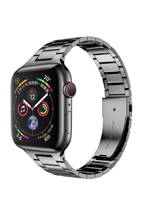 Marbil Apple Watch 1 2 3 4 5 6 7 Se Nike 38mm 40mm 41mm Uyumlu Kordon Kayış Bileklik Metal Band