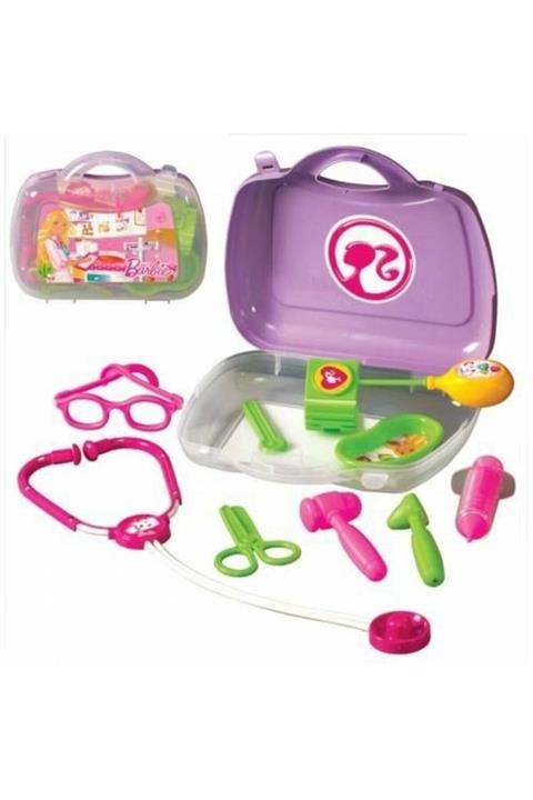 DEDE Barbie Çantalı Kız Çocuk Oyuncak Doktor Seti
