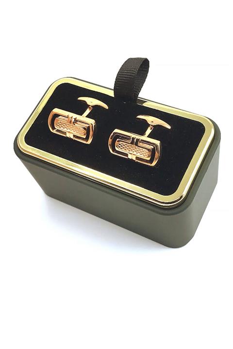 La Pescara Bakır Renk Oval Kol Düğmesi Kd485