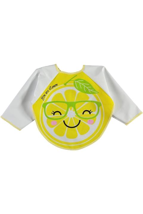 BABY TONE Kollu- Limon Baskılı Önlük