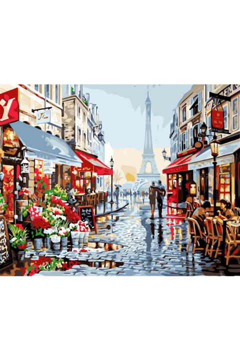 Artebella Gvn Art 40x50cm Sayılarla Boyama Tuval - Paris