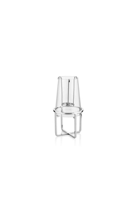 LAMEDORE Esther Gümüş Renk Şefaf Camlı