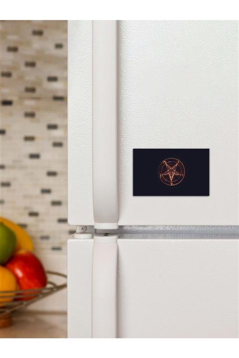 Panorama Ajans Pentagram And Baphomet Süs Dekor 6x9cm Magnet