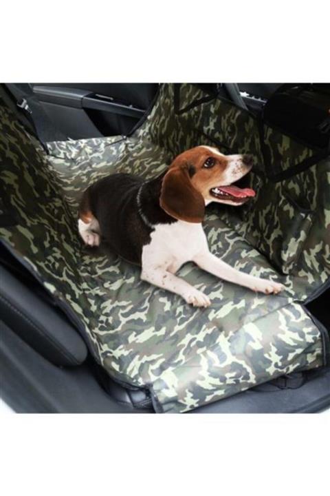 PetGross Kamuflaj Köpek Örtüsü Araba Oto Araç Kılıfı Tüy Toplama Brandası