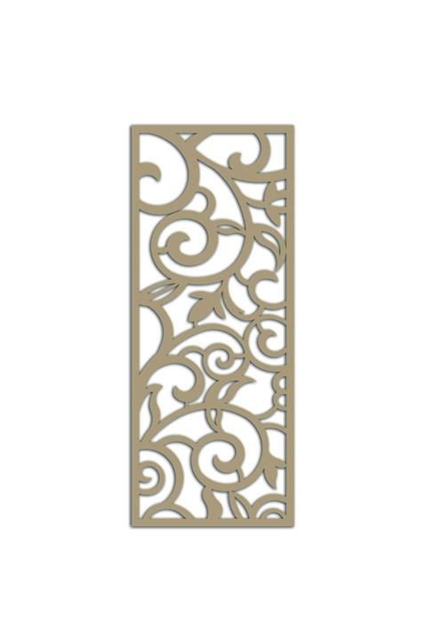 Liar Dekor Liar Ahşap Seperatör (Paravan) - KSP-208 - (18 mm) - (60 cm x 160 cm) - (Ham)